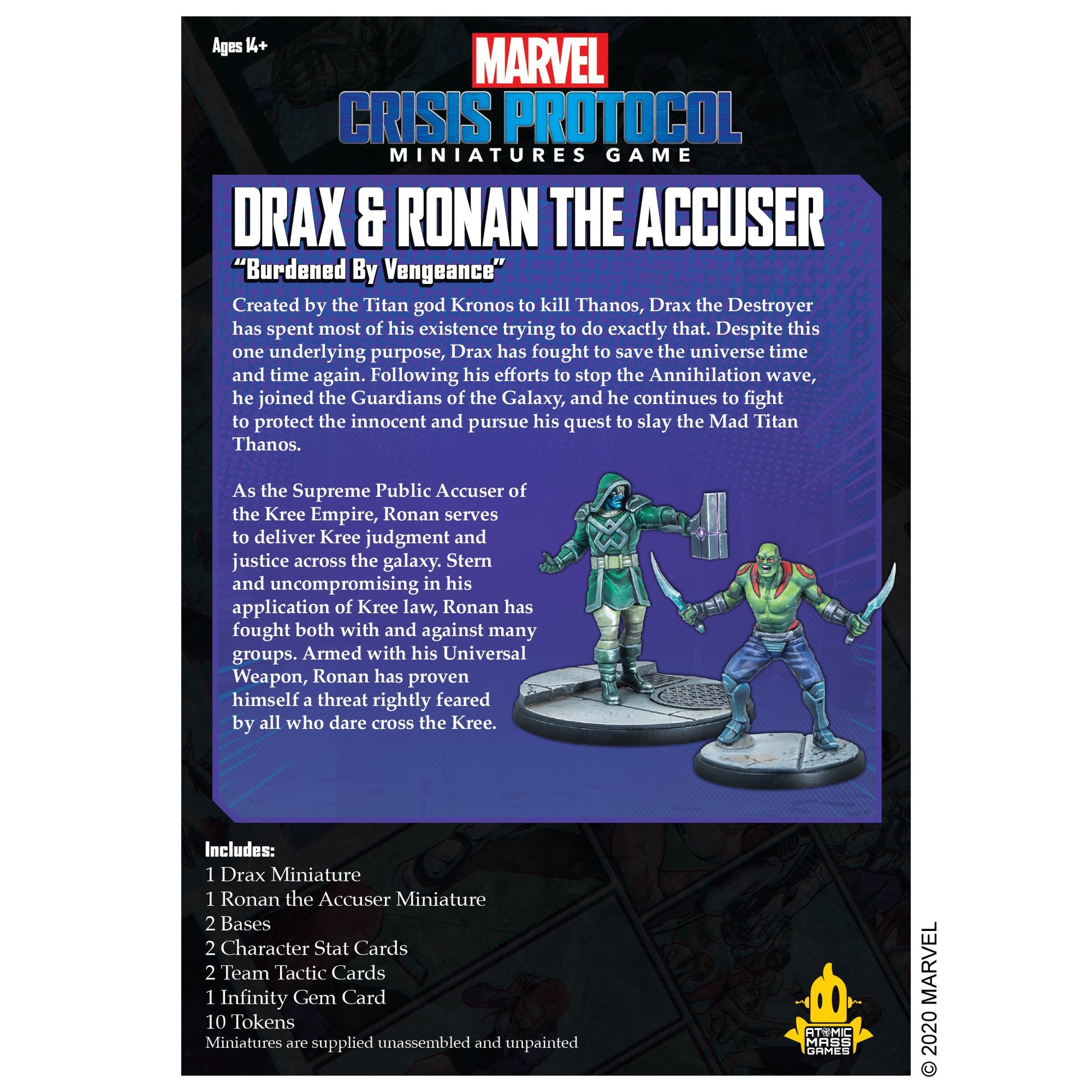 Marvel Crisis Protocol Drax and Ronan the Accuser Collectible Miniatures Games The Compleat Strategist